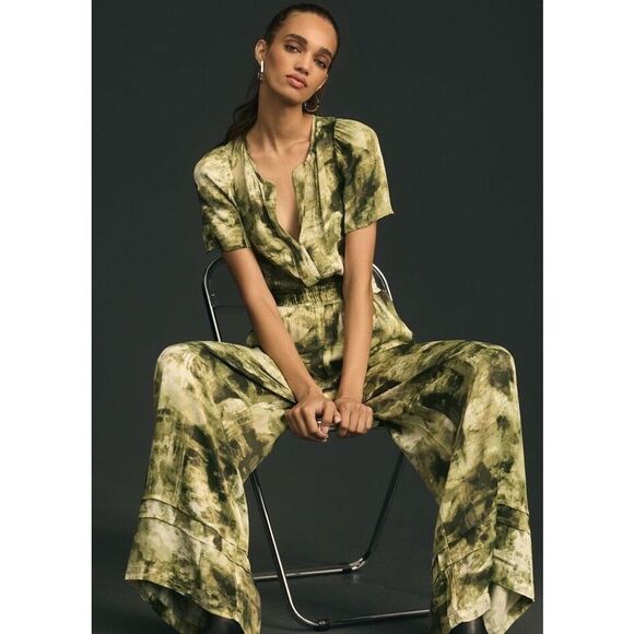 Anthropologie Pants - New Anthropologie Somerset Jumpsuit Olive Size Medium